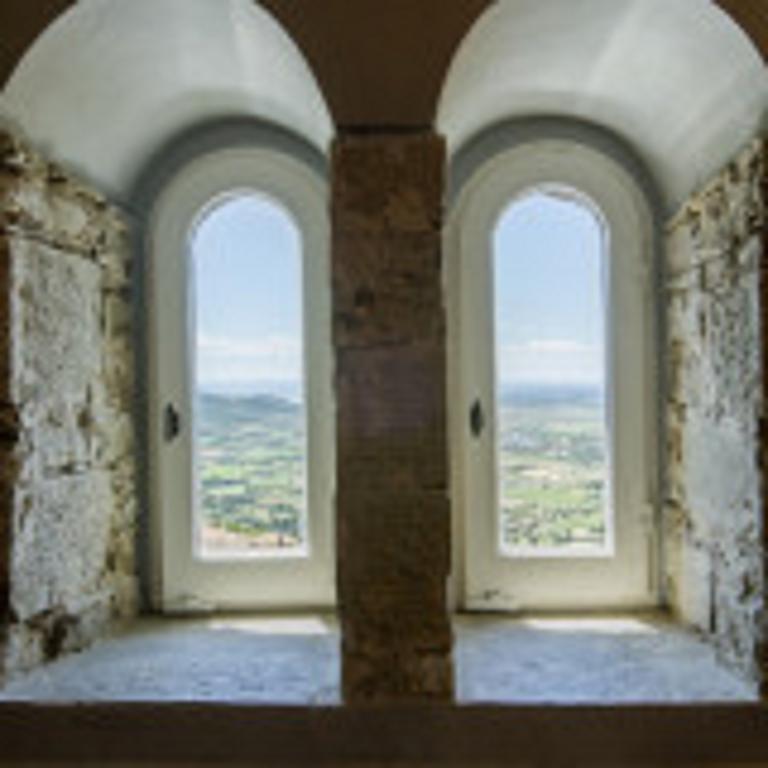 Le Bifore Cortona Rom bilde